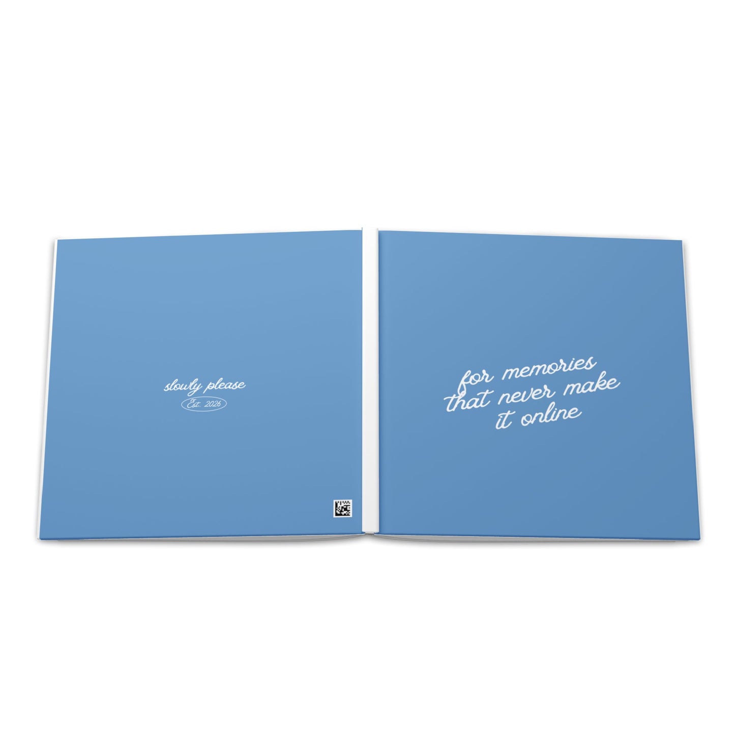 Hardcover Photo Book — "For Memories That Never Make It Online" Keepsake