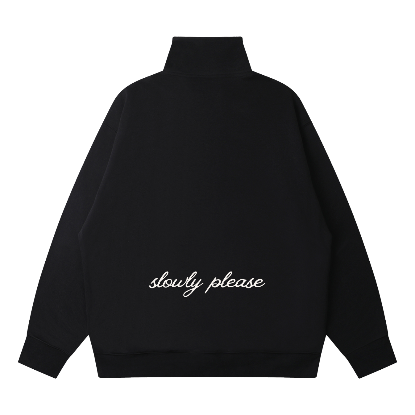 Quarter-Zip Drop Shoulder Sweatshirt