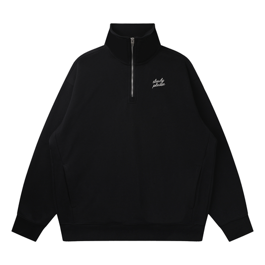 Quarter-Zip Drop Shoulder Sweatshirt