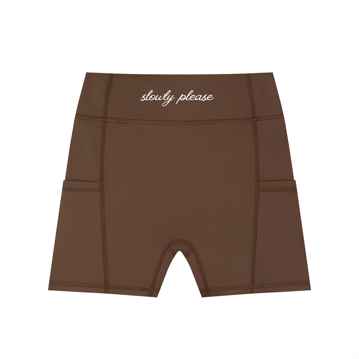 Women's High-Waisted Pocket Biker Shorts - Spls Fitness